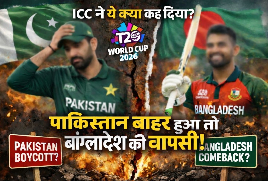 पाकिस्तान अपनी लुटिया डुबोने के रास्ते पर: अगर T20 वर्ल्ड कप से बाहर हुआ, तो बांग्लादेश को मौका मिलेगा - ICC का बड़ा ट्विस्ट
