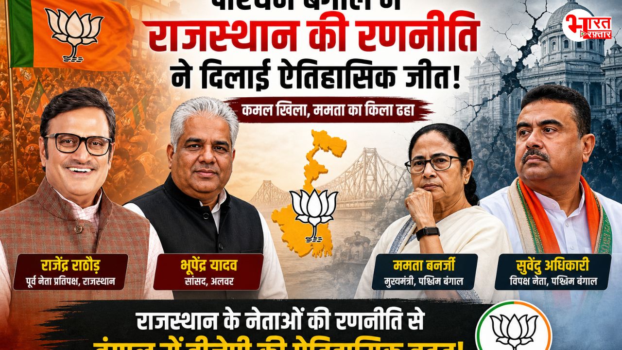 राजस्थान में रची गई बंगाल में बीजेपी की चुनावी रणनीति, आजादी के बाद पहली बार बनेगी सरकार 