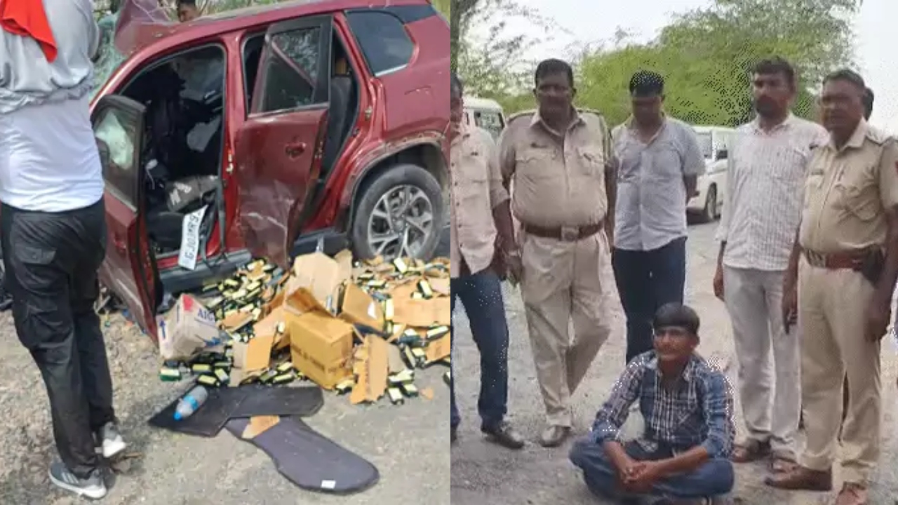बालोतरा में तस्करों की गाड़ी पेड़ से टकराई, एक की मौत; ANTF ने 20 किमी. तक पीछा किया