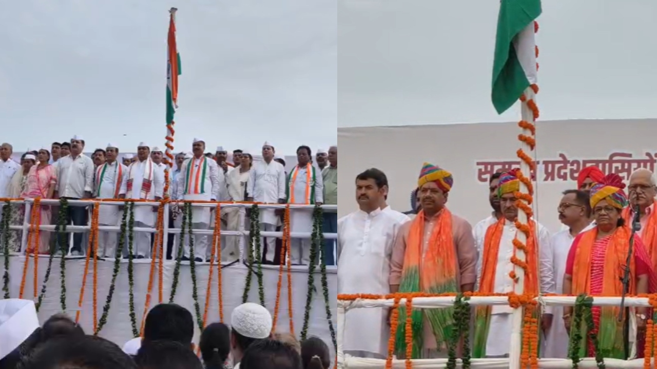 जयपुर में बड़ी चौपड़ पर बीजेपी-कांग्रेस ने किया ध्वजारोहण, सत्ता पक्ष के कार्यक्रम में राष्ट्रगीत की जगह बजी राष्ट्रगान की धुन