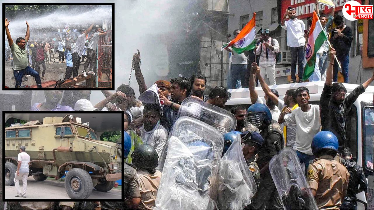 लाठीचार्ज और वाटर कैनन के बीच शैम्पू से नहाने लगे प्रदर्शनकारी! बैरिकेडिंग तोड़ी, BPSC छात्रों का पटना में बवाल